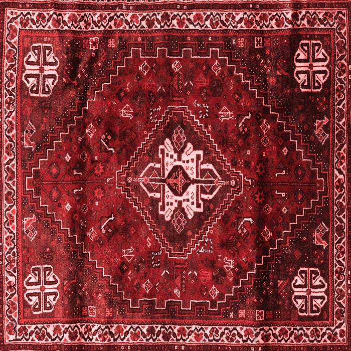 Machine Washable Persian Red Traditional Rug, wshtr3058red