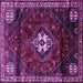Square Persian Purple Traditional Rug, tr3058pur