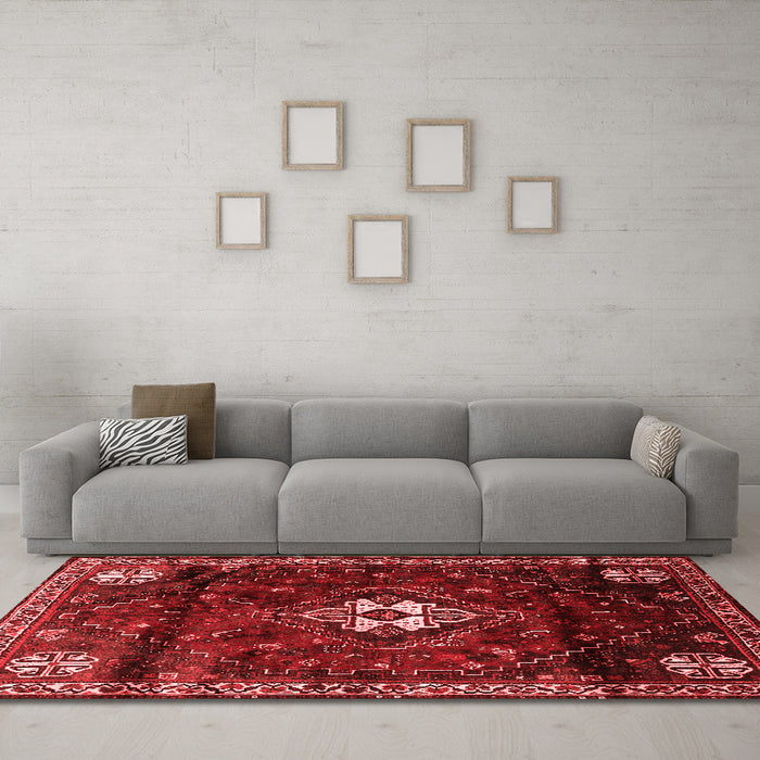 Traditional Red Washable Rugs