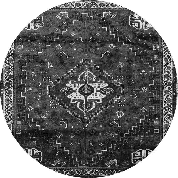 Square Persian Gray Traditional Rug, tr3058gry