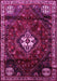 Machine Washable Persian Pink Traditional Rug, wshtr3058pnk