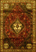 Machine Washable Persian Yellow Traditional Rug, wshtr3058yw