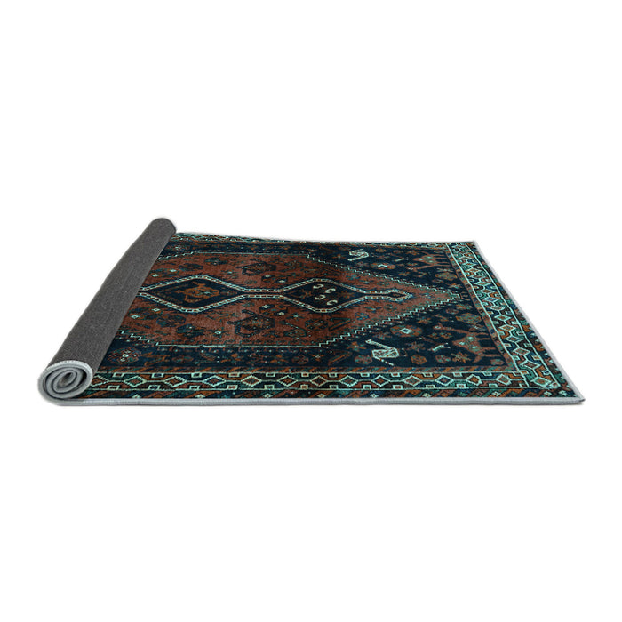 Sideview of Persian Light Blue Traditional Rug, tr3059lblu