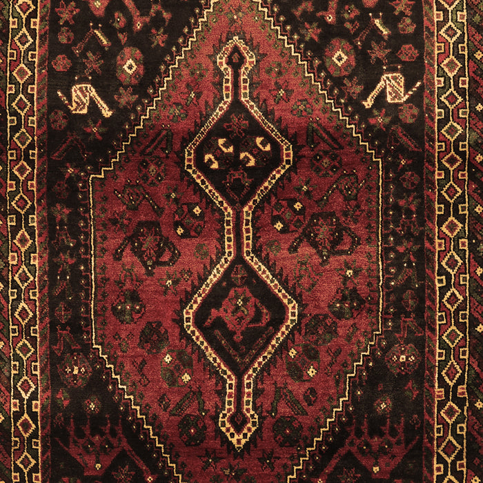 Machine Washable Persian Brown Traditional Rug, wshtr3059brn