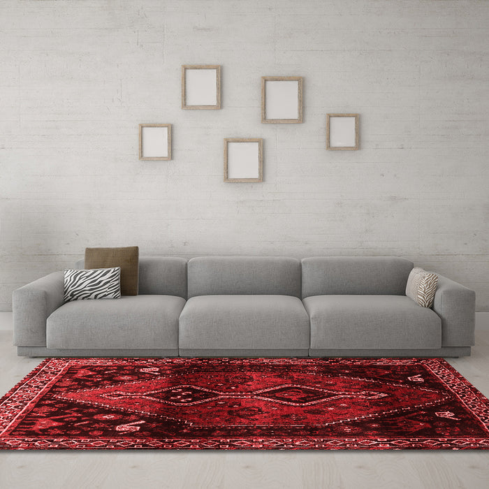 Traditional Red Washable Rugs