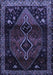 Machine Washable Persian Blue Traditional Rug, wshtr3059blu