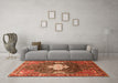 Machine Washable Persian Orange Traditional Area Rugs in a Living Room, wshtr305org