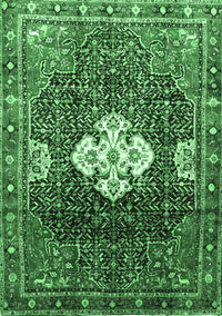 Persian Emerald Green Traditional Rug, tr305emgrn