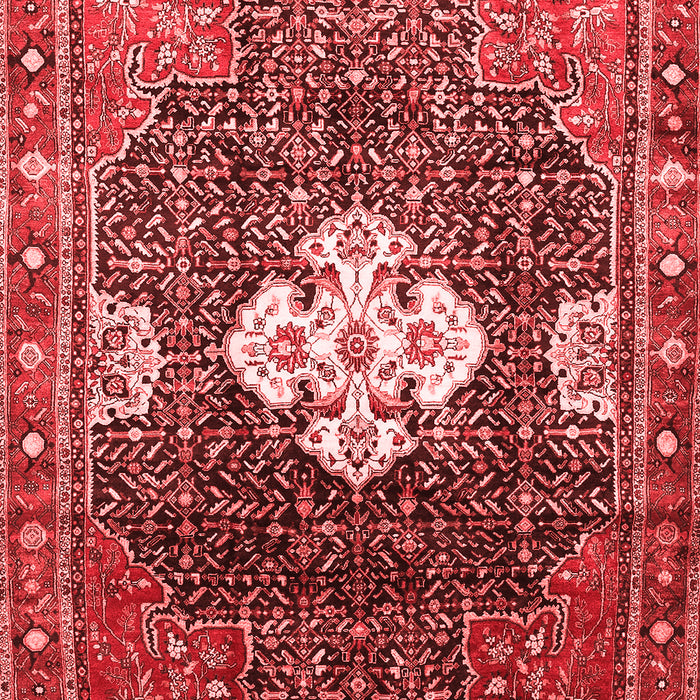 Machine Washable Persian Red Traditional Rug, wshtr305red