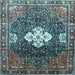 Square Persian Light Blue Traditional Rug, tr305lblu