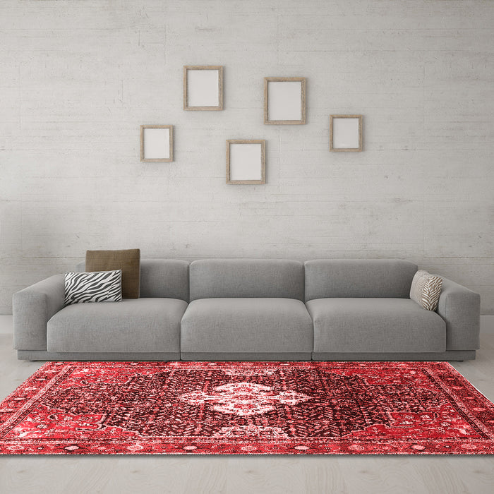 Traditional Red Washable Rugs