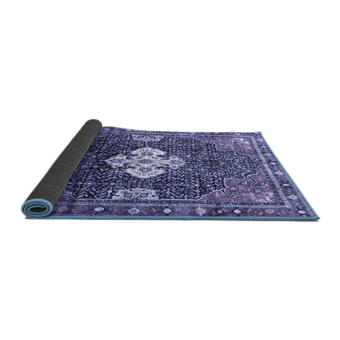 Sideview of Persian Blue Traditional Rug, tr305blu