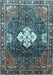 Machine Washable Persian Light Blue Traditional Rug, wshtr305lblu