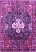 Machine Washable Persian Purple Traditional Area Rugs, wshtr305pur