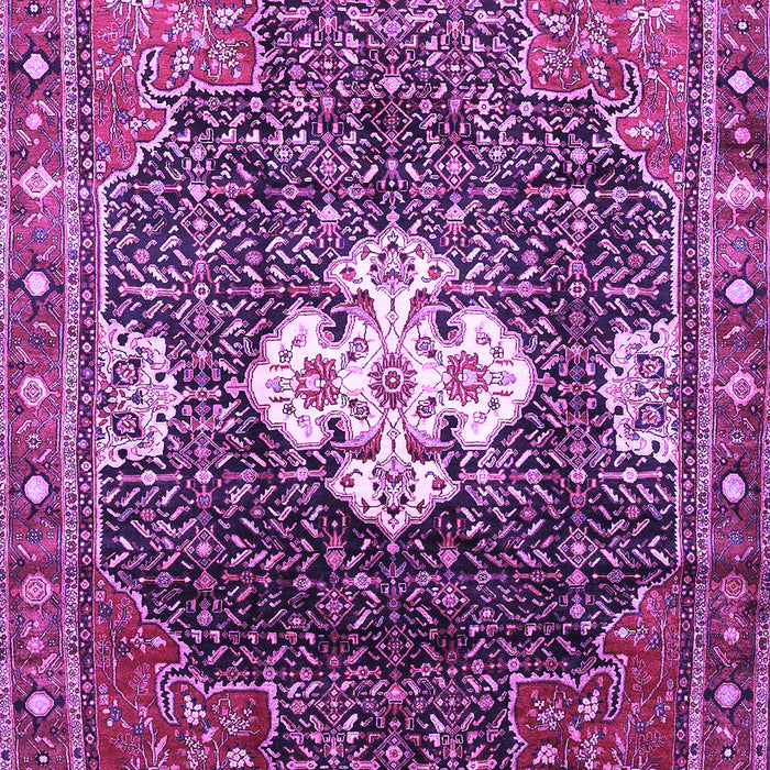 Machine Washable Persian Purple Traditional Area Rugs, wshtr305pur