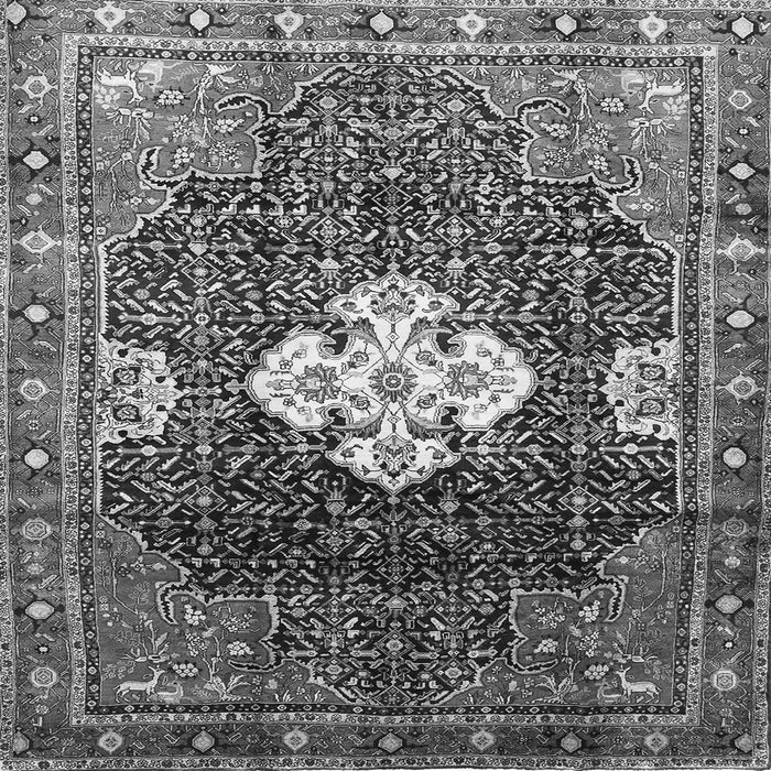 Serging Thickness of Persian Gray Traditional Rug, tr305gry