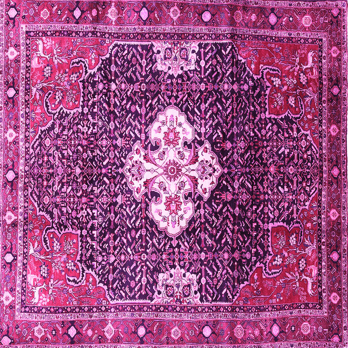 Square Persian Pink Traditional Rug, tr305pnk