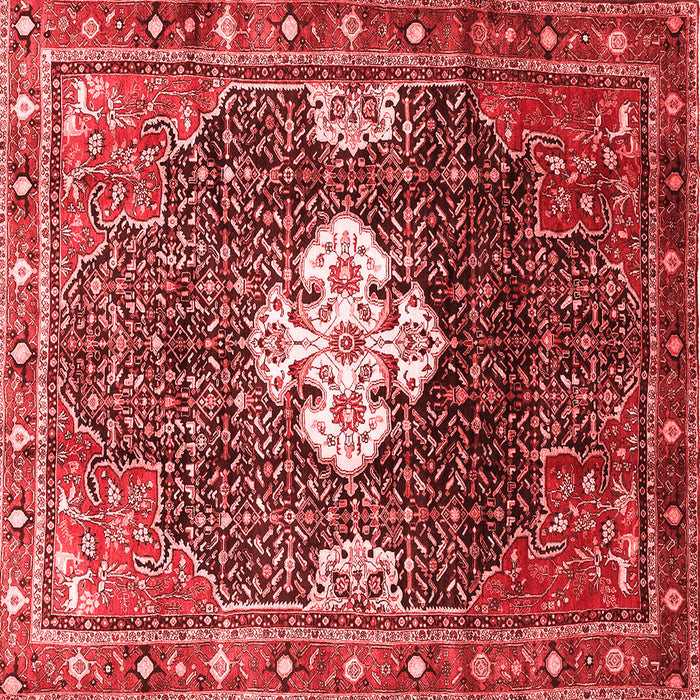 Machine Washable Persian Red Traditional Rug, wshtr305red
