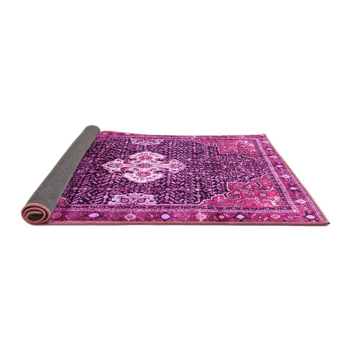 Sideview of Persian Pink Traditional Rug, tr305pnk