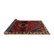 Sideview of Traditional Reddish Brown Persian Rug, tr3060