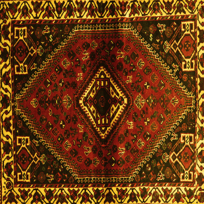 Square Persian Yellow Traditional Rug, tr3060yw