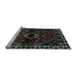 Sideview of Machine Washable Persian Light Blue Traditional Rug, wshtr3060lblu