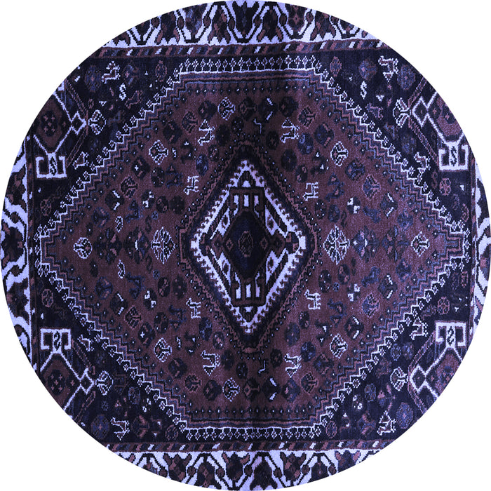 Round Persian Blue Traditional Rug, tr3060blu