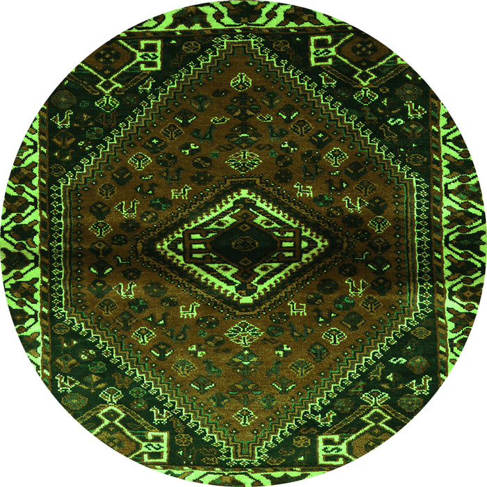 Square Persian Green Traditional Rug, tr3060grn
