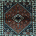 Square Persian Light Blue Traditional Rug, tr3060lblu