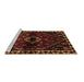 Sideview of Machine Washable Persian Brown Traditional Rug, wshtr3060brn