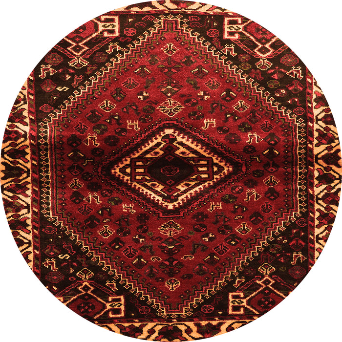 Square Persian Orange Traditional Rug, tr3060org