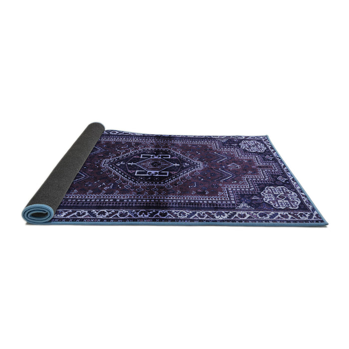 Sideview of Persian Blue Traditional Rug, tr3061blu