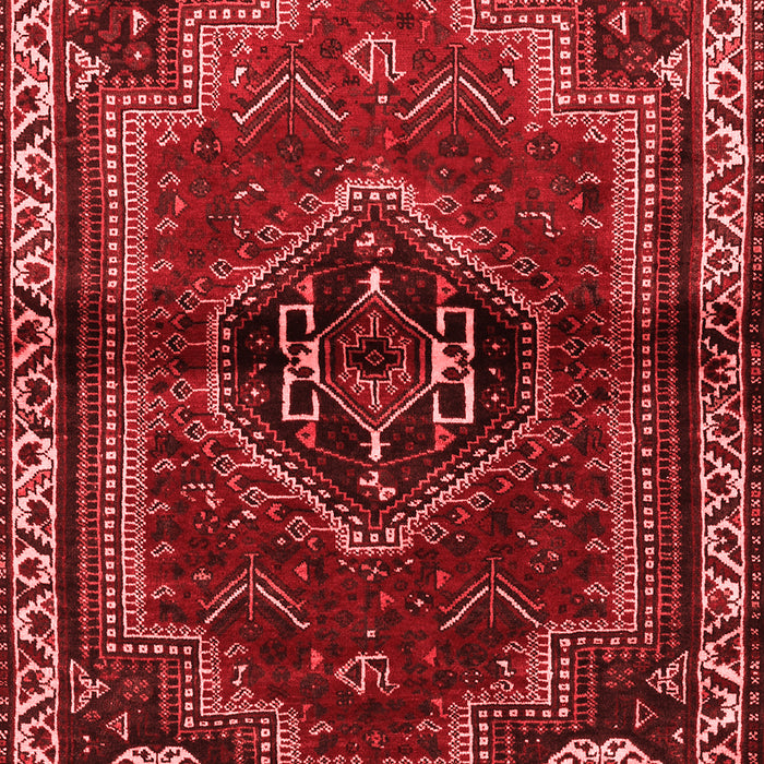Machine Washable Persian Red Traditional Rug, wshtr3061red