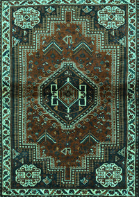 Persian Turquoise Traditional Rug, tr3061turq