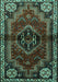 Persian Turquoise Traditional Rug, tr3061turq