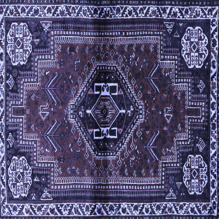 Square Persian Blue Traditional Rug, tr3061blu