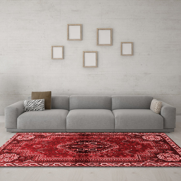Traditional Red Washable Rugs