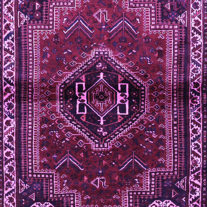 Machine Washable Persian Purple Traditional Area Rugs, wshtr3061pur