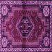 Square Persian Purple Traditional Rug, tr3061pur