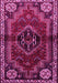 Machine Washable Persian Pink Traditional Rug, wshtr3061pnk