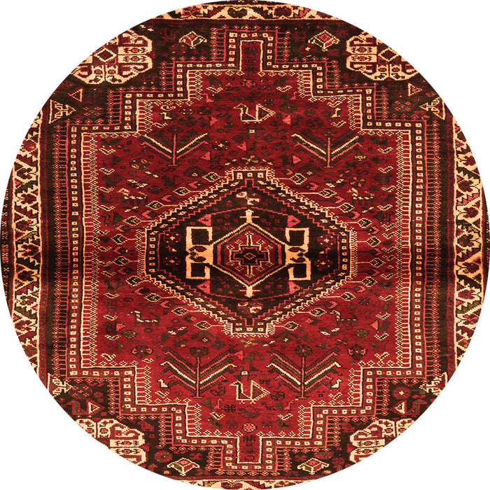 Machine Washable Persian Orange Traditional Area Rugs, wshtr3061org