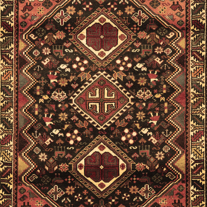 Machine Washable Persian Brown Traditional Rug, wshtr3062brn