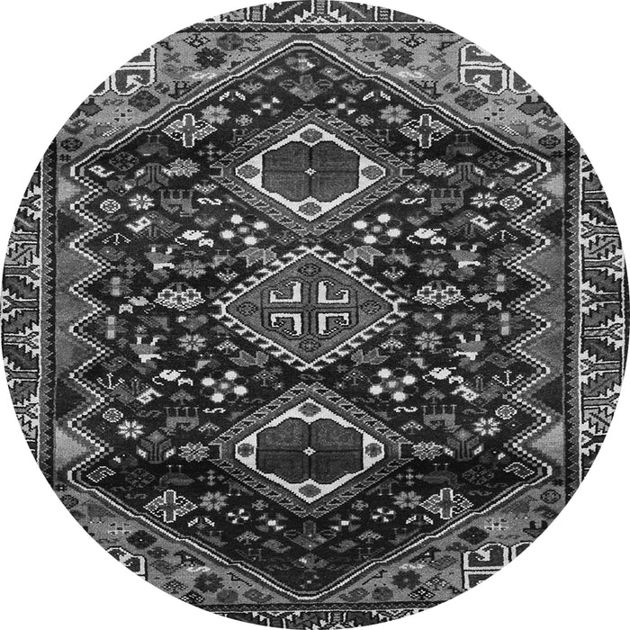 Machine Washable Persian Gray Traditional Rug, wshtr3062gry