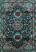 Machine Washable Persian Light Blue Traditional Rug, wshtr3062lblu