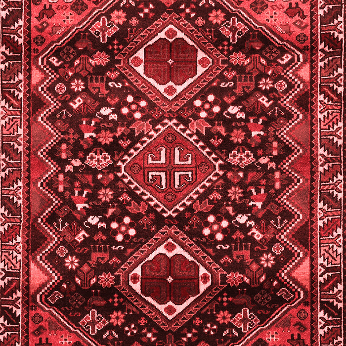 Machine Washable Persian Red Traditional Rug, wshtr3062red