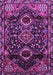 Machine Washable Persian Purple Traditional Area Rugs, wshtr3062pur