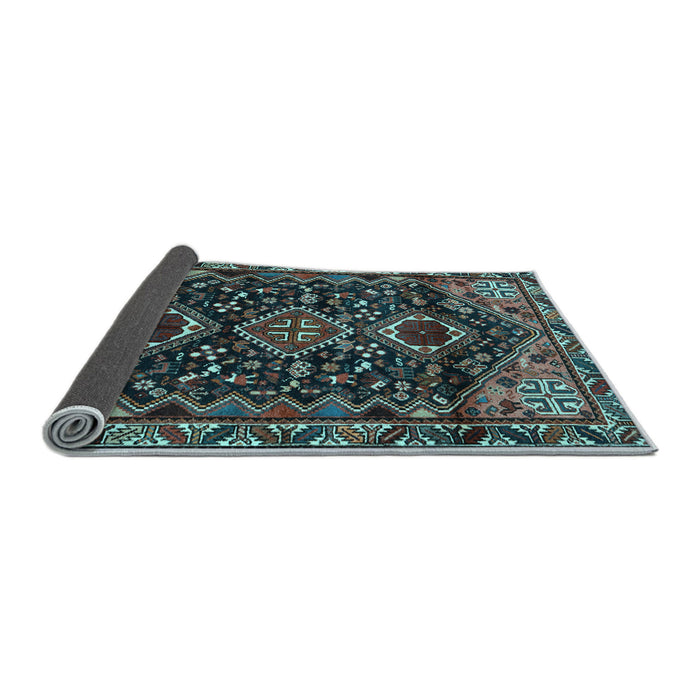 Sideview of Persian Light Blue Traditional Rug, tr3062lblu