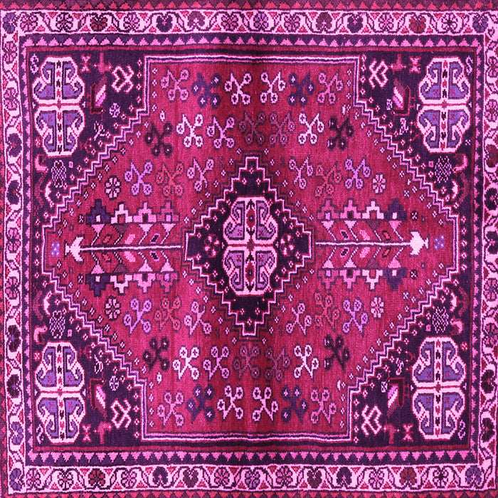 Square Persian Pink Traditional Rug, tr3063pnk