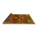 Sideview of Persian Yellow Traditional Rug, tr3063yw