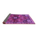 Sideview of Persian Purple Traditional Rug, tr3063pur